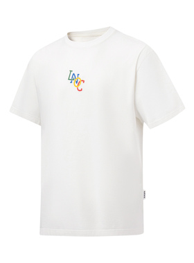 Lining/李宁正品春季男女字母印花圆领套头宽松短袖T恤AHST135