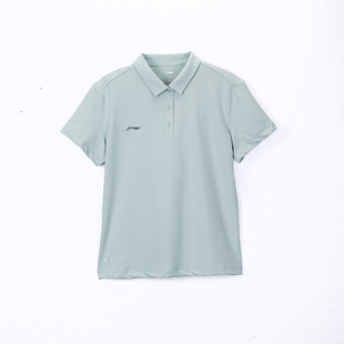 2024新款 百搭纯色短袖 李宁正品 女子吸汗透气时尚 POLO衫 APLU190