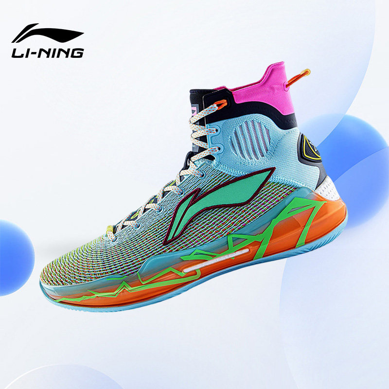 Lining/李宁正品驭帅13䨻科技男子高帮耐磨训练实战篮球鞋ABAP065