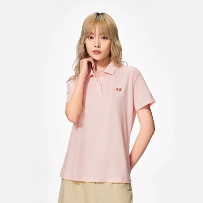 李宁正品夏季休闲运动舒适修身网球女子款POLO衫APLS058