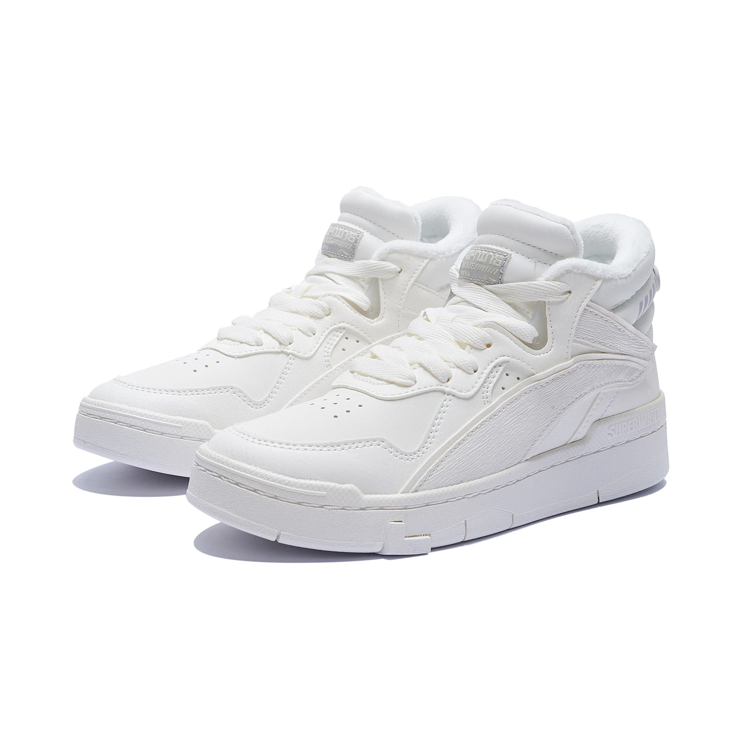 Lining/李宁正品惟吾 MID WNTR女子保暖高帮经典休闲鞋AGCS324