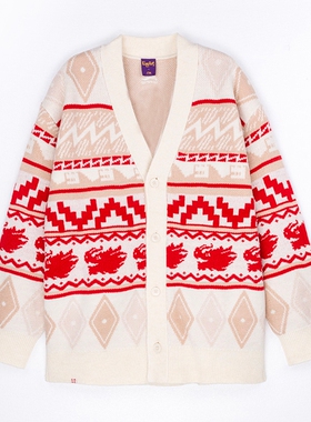 Lining/李宁正品春季新款男子宽松舒适休闲V领针织衫AMBU021-1