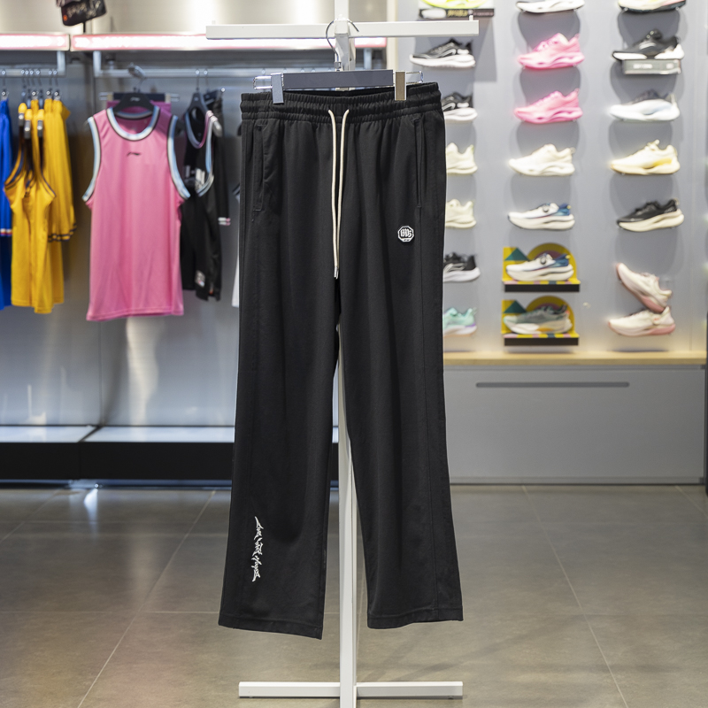 李宁正品男子透气简约卫裤