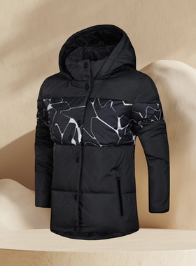 LINING李宁正品2017年冬季运动时尚系列女子短款羽绒服AYMM082