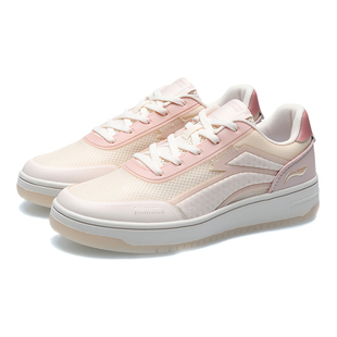 李宁正品潮流休闲时尚透气耐磨女子减震回弹经典休闲鞋AGCR186