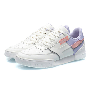 李宁休闲鞋女鞋新款运动时尚板鞋女子百搭舒适低帮运动鞋AGCQ366