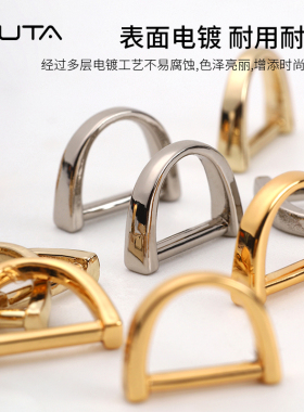锌合金拉链拉牌小D扣箱包配件