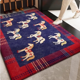 高级感入户门地垫进门防滑垫2026新款马年脚垫子玄关加厚入户地毯