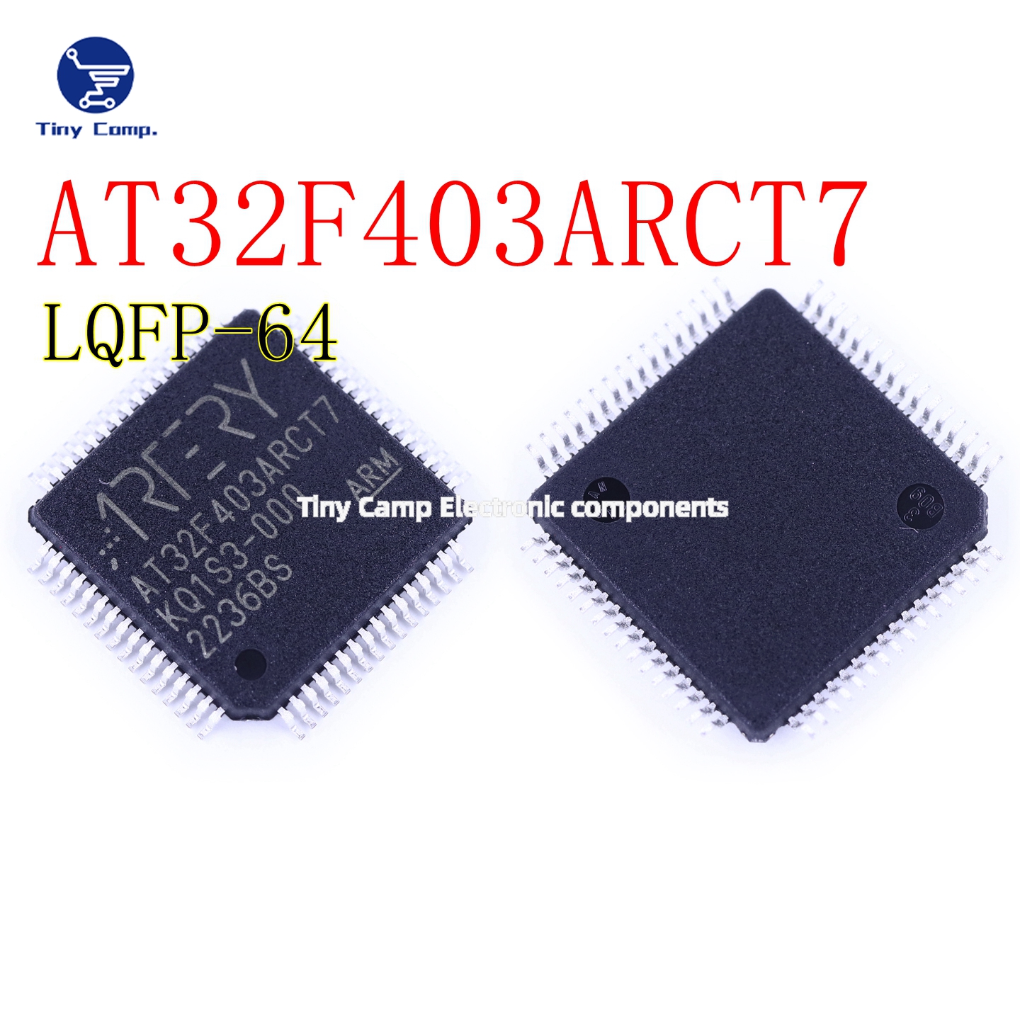正品保障 AT32F403ARCT7 LQFP-64 32位微控制器带有FPU单片机直拍