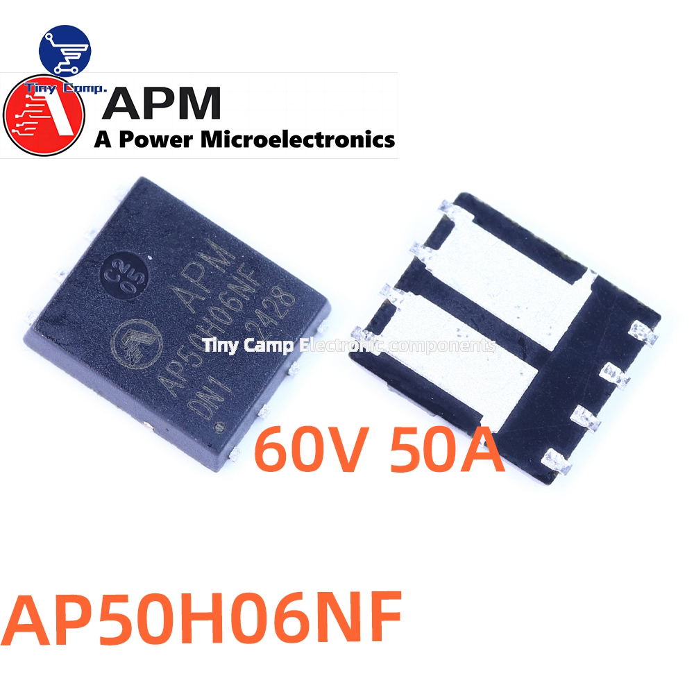 永源微 AP50H06NF DFN-8 双N沟通 60V 50A场效应管原装现货直拍