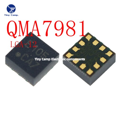 现货实拍 QMA7981 LGA-12 3轴加速度计超低功耗3轴 MEMS 加速度计
