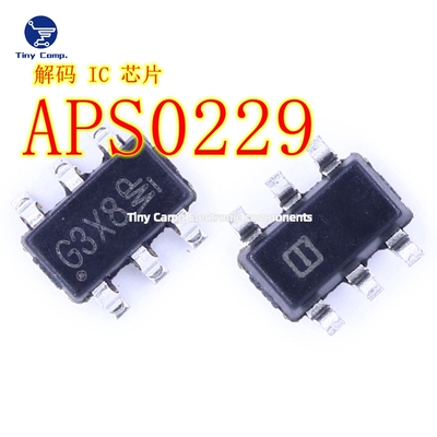 现货直拍 APS0229 SOT-23-6 丝印G3X8  母座协议解码IC认证芯片
