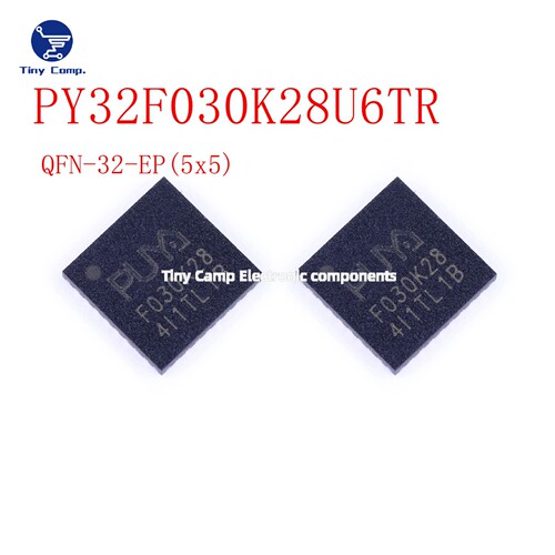 正品保障 PY32F030K28U6TR  QFN32 低功耗32位微控制器MCU原装