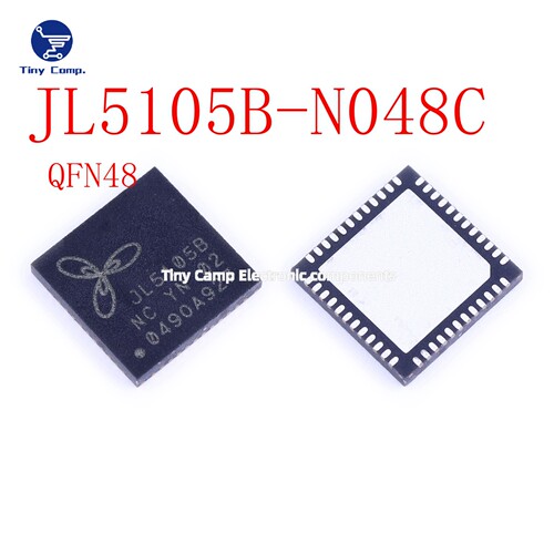 现货实拍 JL5105B-N048C QFN48 百兆以太网交换机工业级芯片