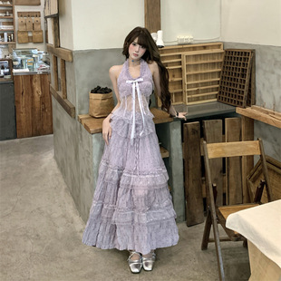 女 新款 甜美山海夏季 温柔法式 设计感上衣超仙半身裙套装