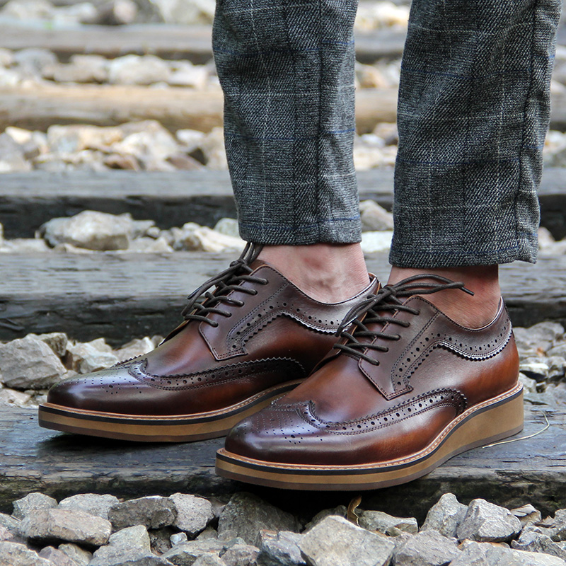 KIXSIZE英伦复古布洛克雕花手工