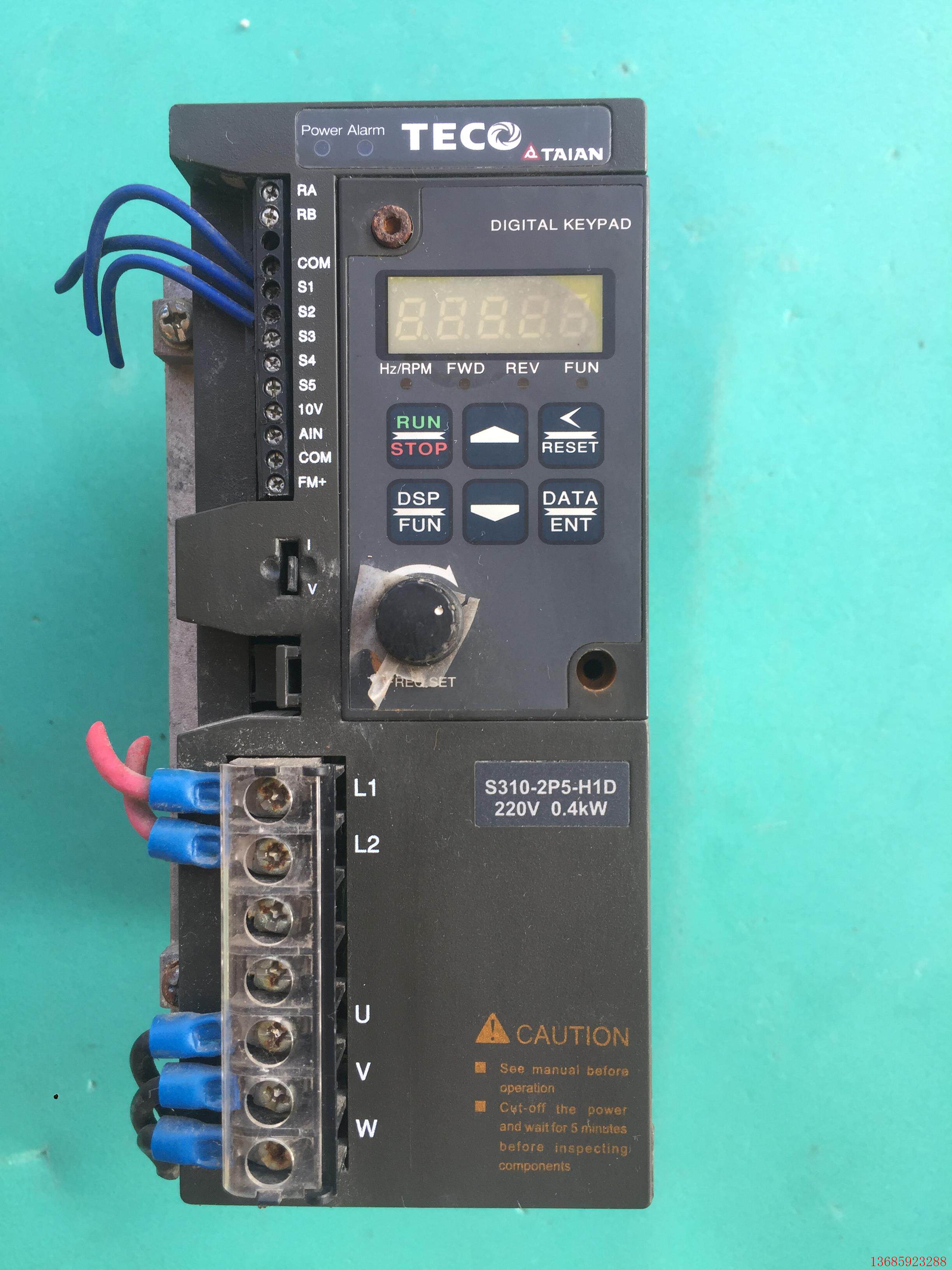 s310-2p5-hid/h1bcd 201-h1bcd 拆机东元变频器220v 成色好 议价