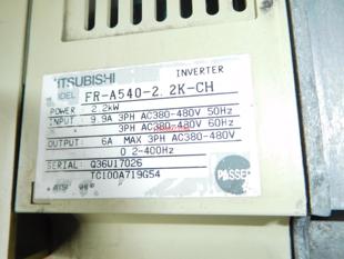 二手 拆机A500变频器FR-A540-2.2K-CH 2.2KW 380V实物图询价