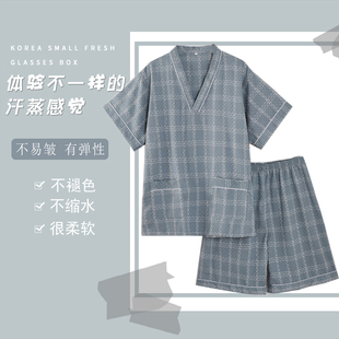 浴袍汗蒸服男桑拿睡衣女款 2025新款 柔软弹力按摩服汤泉SPA浴服