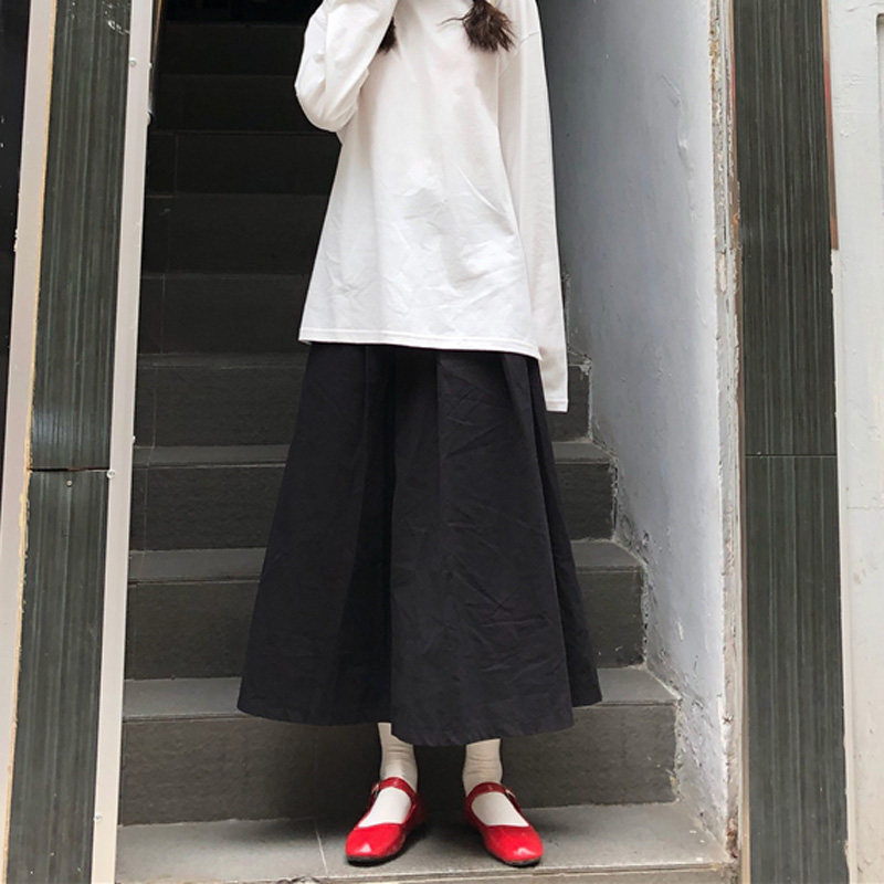Best solar system student Diablo work clothes skirt Retro Elastic Paige Mid length version black Umbrella skirtin the Women's clothing/Boutique , Skirts  category - from Buy2taobao.com to provide professional Taobao agent buy service
