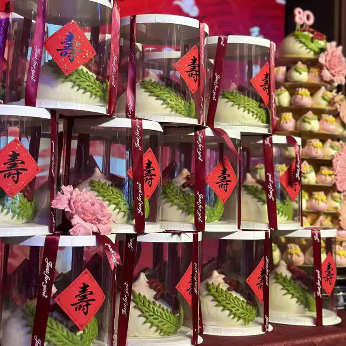 老人过寿创意寿字贴自粘纸多用途生日寿桃祝寿寿宴福寿不干胶贴纸