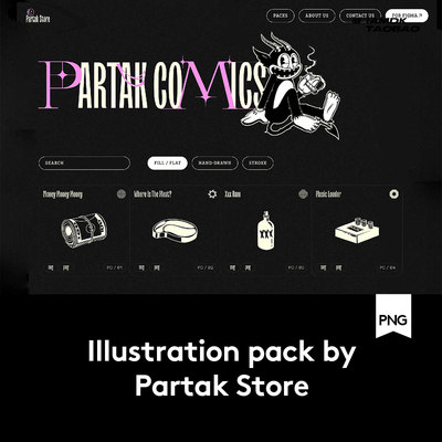 360款复古卡通趣味手绘涂鸦未来网站图标NFT漫画插画Icon矢量素材