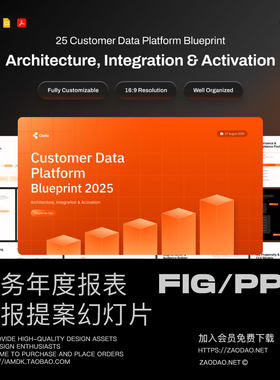 25页公司年度财务业绩数据报表年会总结幻灯片设计figma/ppt模板
