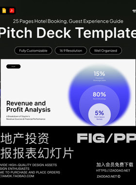25页房地产公司介绍策划年度报表简报幻灯片设计figma/ppt模板