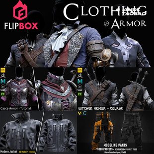 CLO3D 外套衣服夹克制作教程10套 ZBrush SP服装 中文字幕 Maya