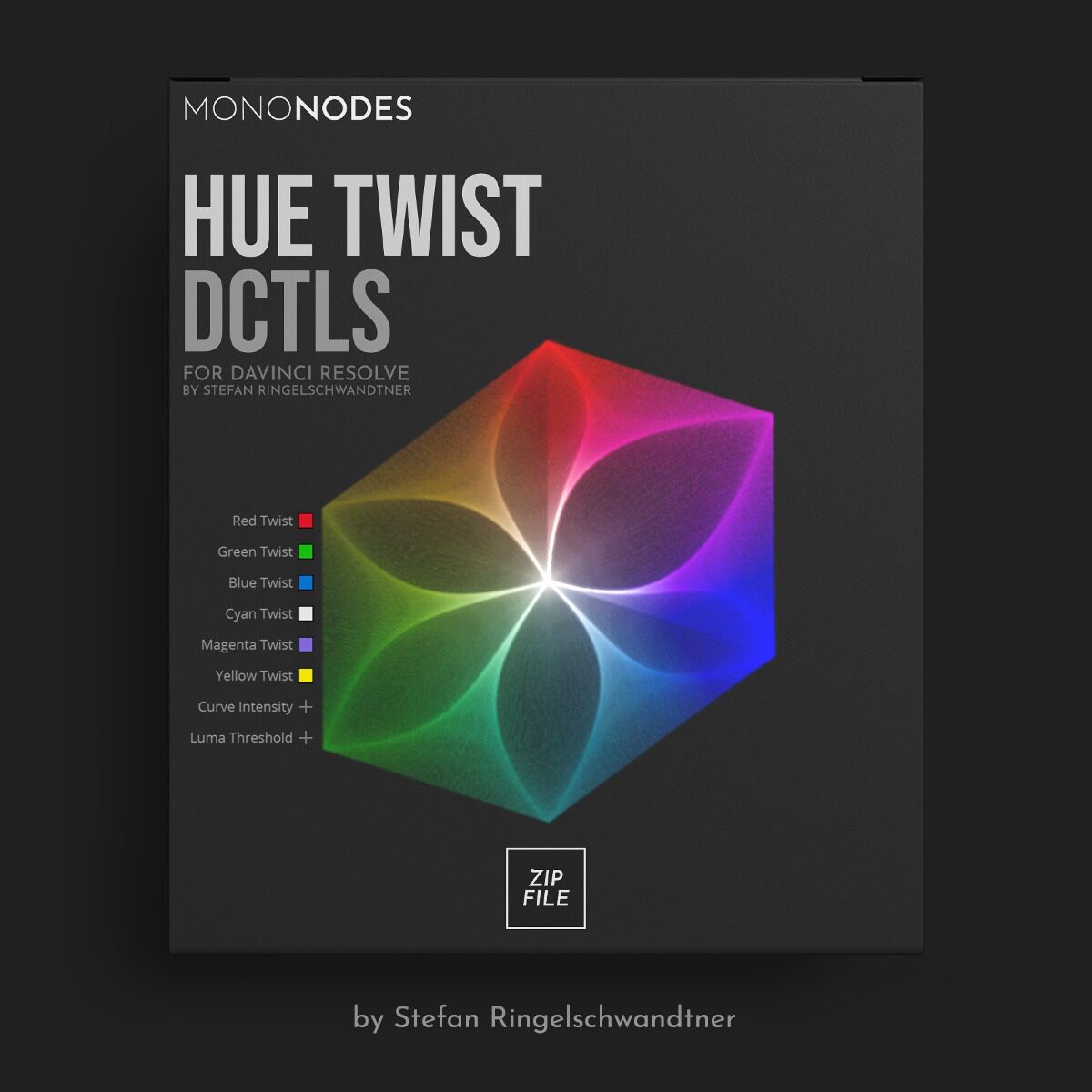 达芬奇电影胶片模拟色调扭曲DCTL节点调色预设 HUE TWIST DCTLS