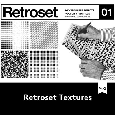 Retroset Textures 18种复古半色调点线网格背景纹理 B2020051802