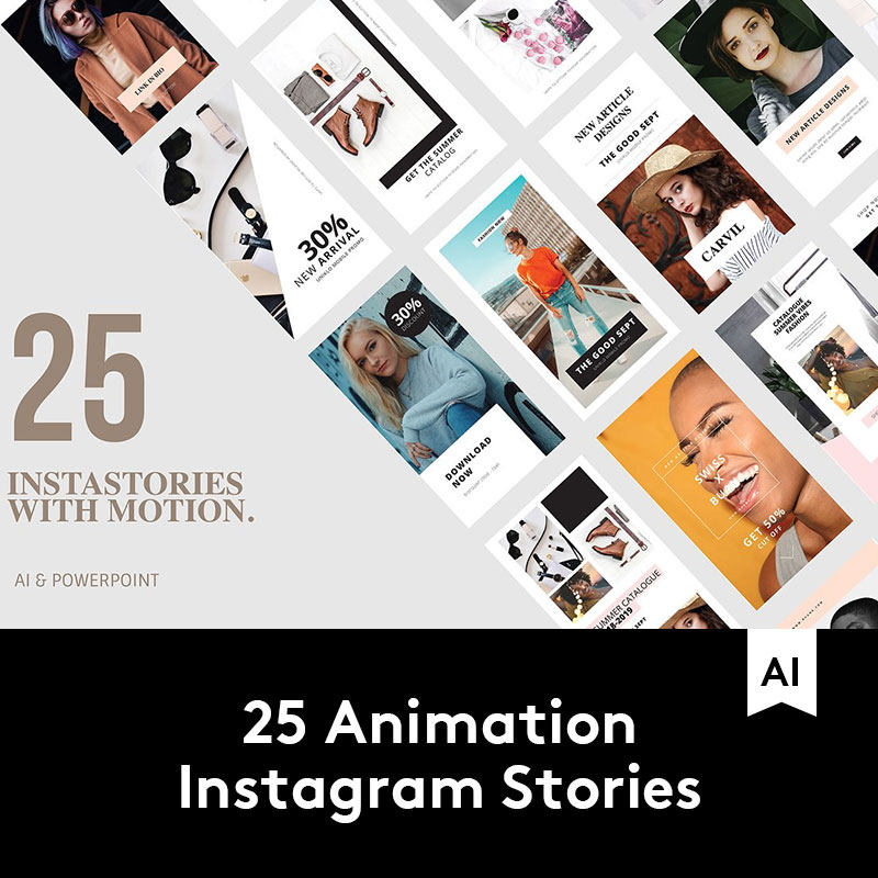 清新女性服装INS风AI矢量海报模板杂志图文电商促销EPS设计素材