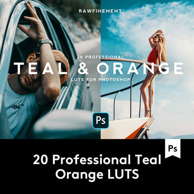 Teal & Orange LUTS 20个蓝绿色效果照片处理PS预设 A2020062302