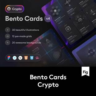 金融加密货币区块链网站&软件UI界面设计Figma/React/HTML素材