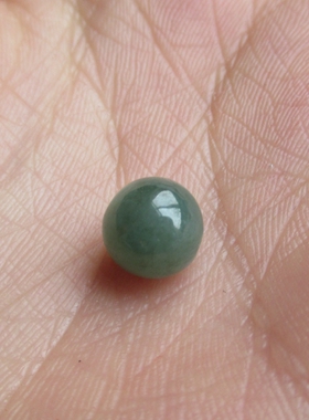 翡翠油青冰种项链绳礼物散珠