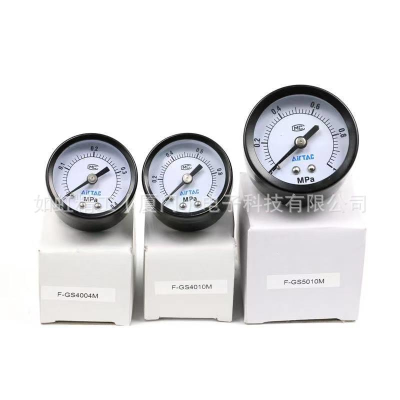正品亚德客压力表GS40过滤器专用嵌入式高精度气压表