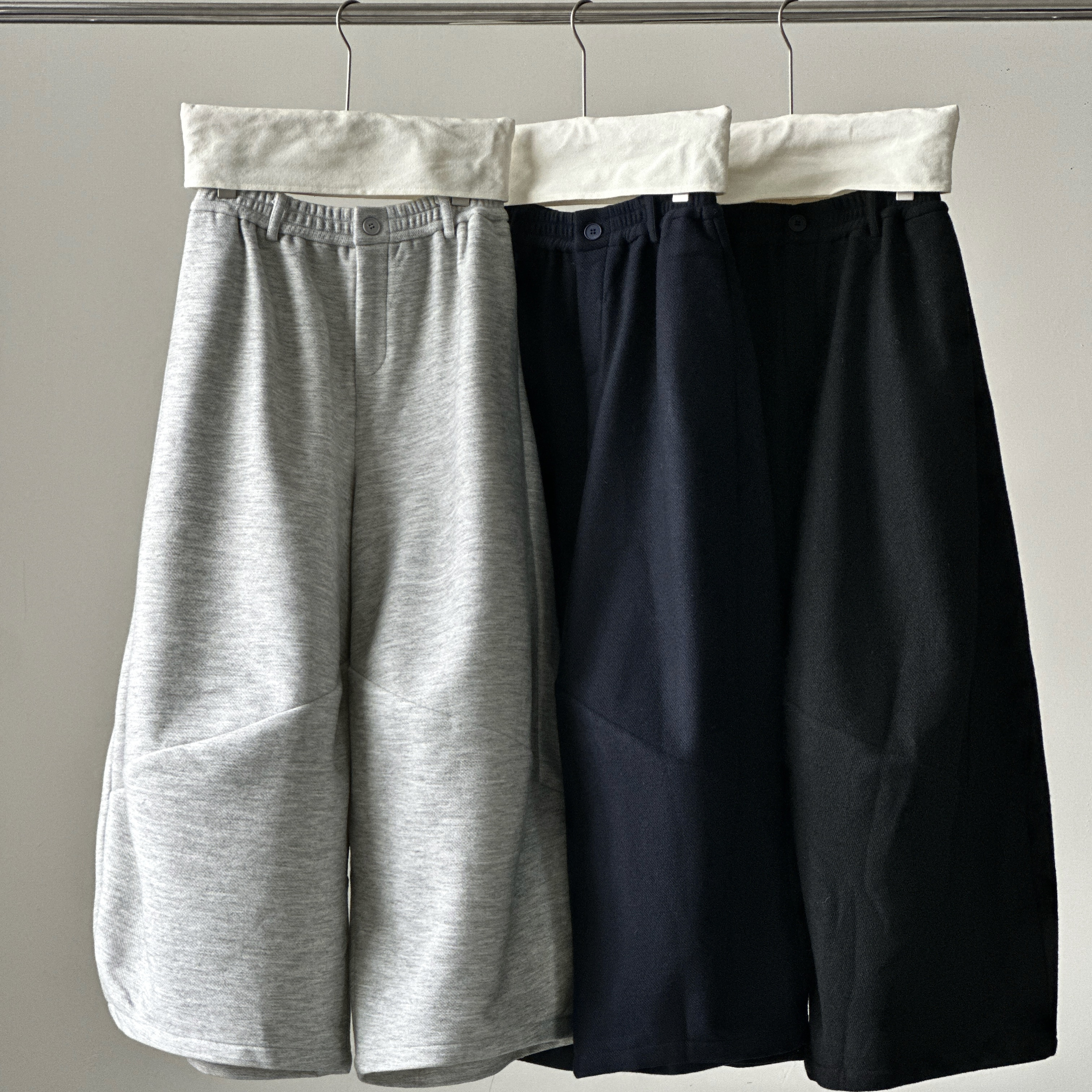 Vesca休闲裤女秋冬加绒高腰宽松