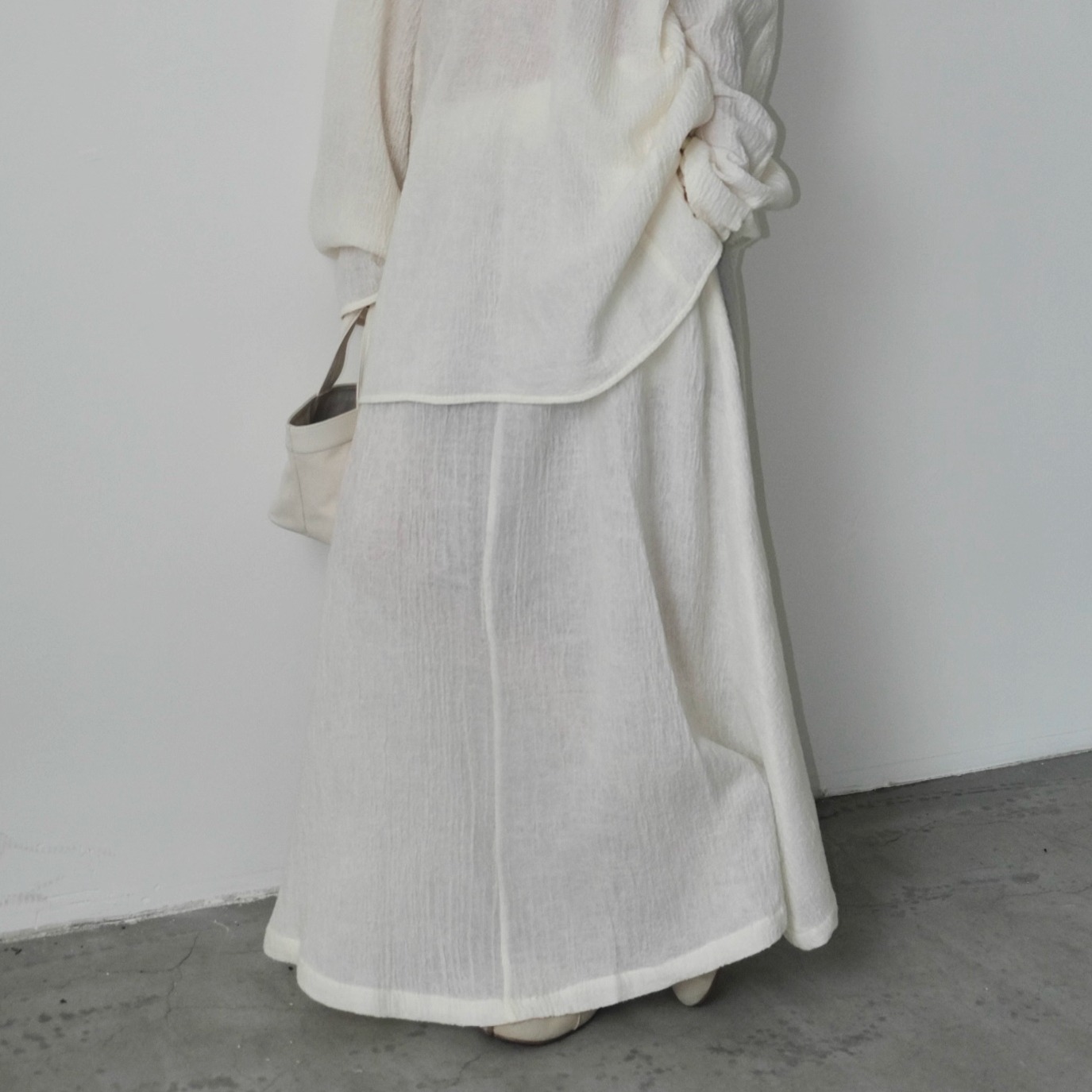 Vesca羊毛半裙肌理感A字裙