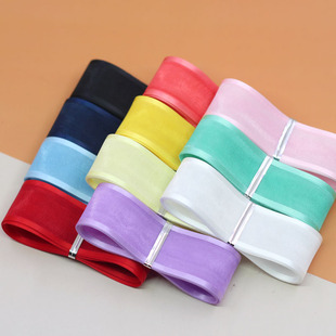 25mm双边缎带丝带 韩国织带 发饰发夹头花蝴蝶结材料 手工diy配件