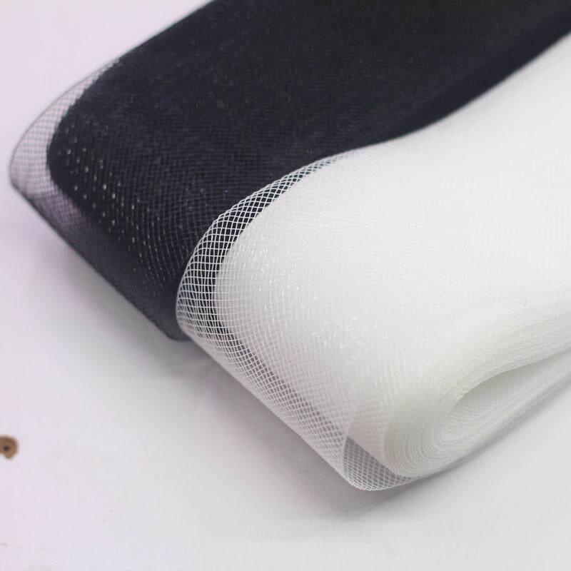 diy布艺辅料6cm纯色网纱发饰