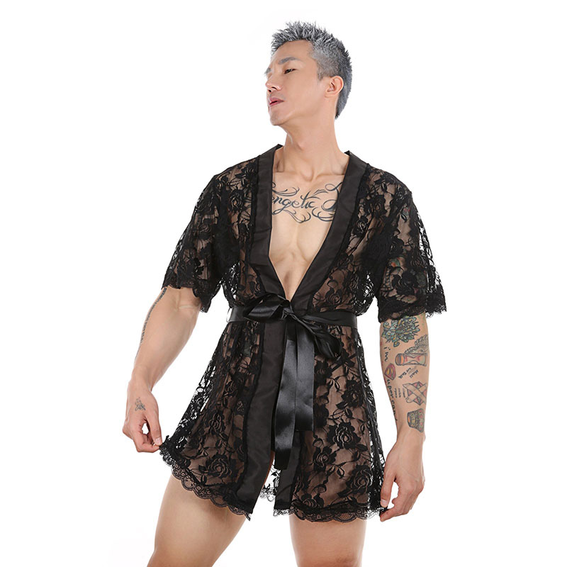 男士约会神器性感浴袍舒适睡袍