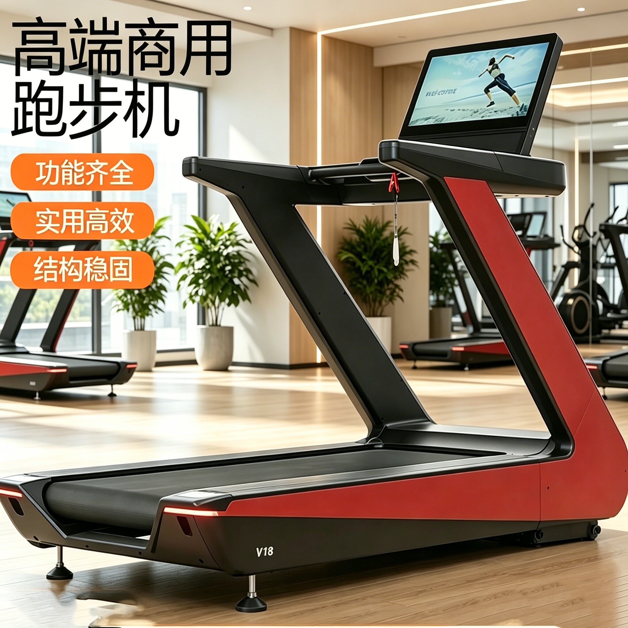 跑步机家用商用大型健身房专用电动健身器材增强肌肉力量