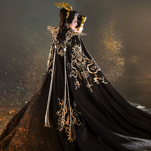 风雅司制原创国潮三星堆汉元素国风大典同款黑金色