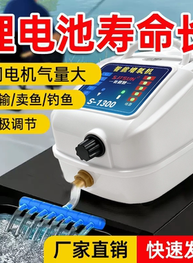 大型增氧机钓鱼大功率氧气交直流两用养鱼充电增氧泵打氧机充氧