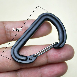 多用途5.6cm户外装备 塑料登山扣挂钩钥匙扣D扣葫芦快挂扣