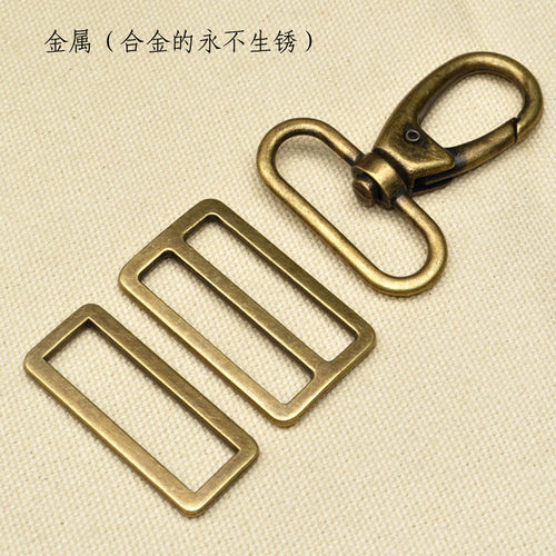 金属3.8cm弹簧钩扣d扣方扣肩带