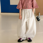 韩版 童装 2026新款 棉小铺男童春季 儿童棉布休闲裤