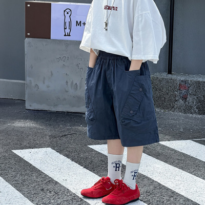 棉小铺男童短裤夏季儿童休闲裤2026新款韩版速干透气运动童装中裤