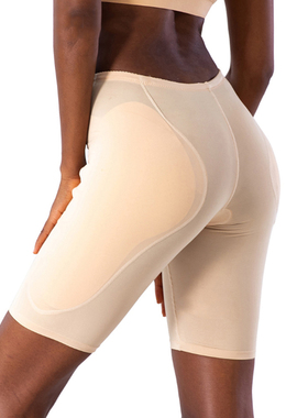 跨境大码丰臀丰胯海绵屁股垫收腹女士加强提臀假增胯宽平角塑身裤