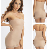 塑身连衣裙2022新款 束身打底性感抹胸内衣婚纱防滑礼服内搭包臀裙